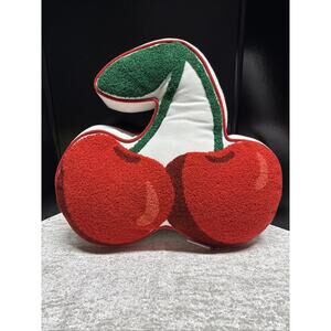 Mizrahi Home Decor Two Cherries Pillow 18” X 16” NW/OT